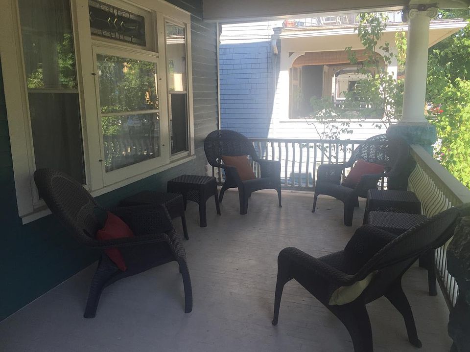 Welcoming front porch for tenant use; brand-new front porch