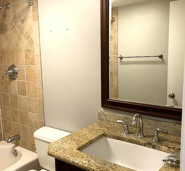 Hallway bathroom