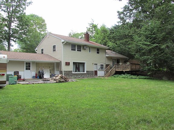 Cleared portion of backyard