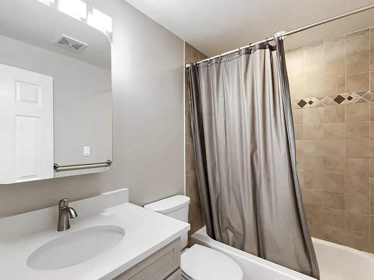 Private lower level bathroom with shower/tub