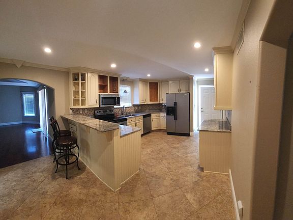 View from kitchen into Den