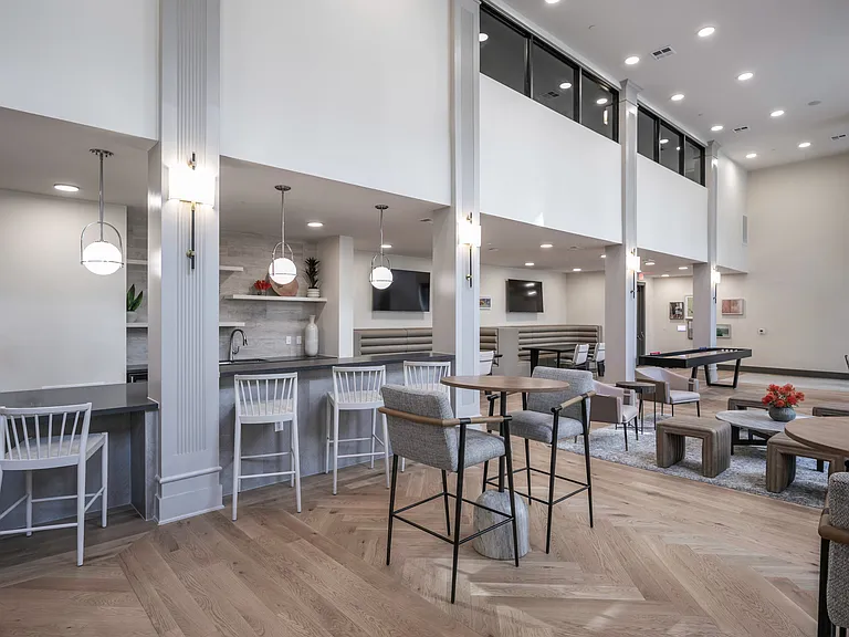 Clubroom with bar area