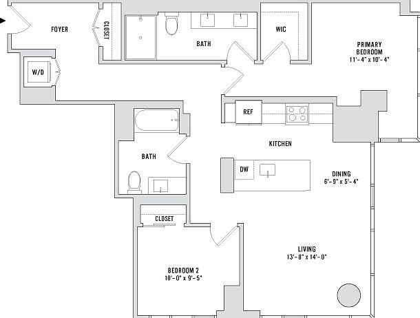 1st image of 343 W Wolf Point Plz Unit 601