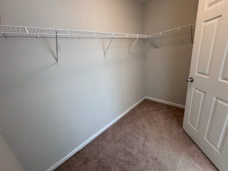 Upstairs master bedroom closet.