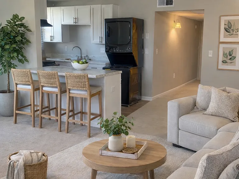 Upgraded Living room and kitchen