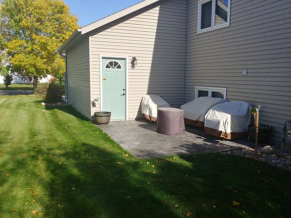 New stamped concrete patio