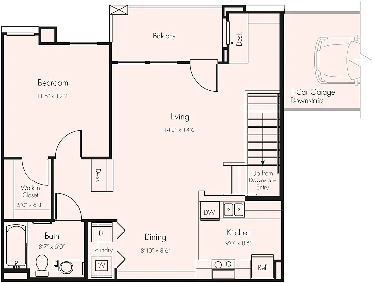 Floor plan 1BU