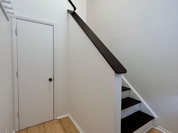 entrance has a small storage