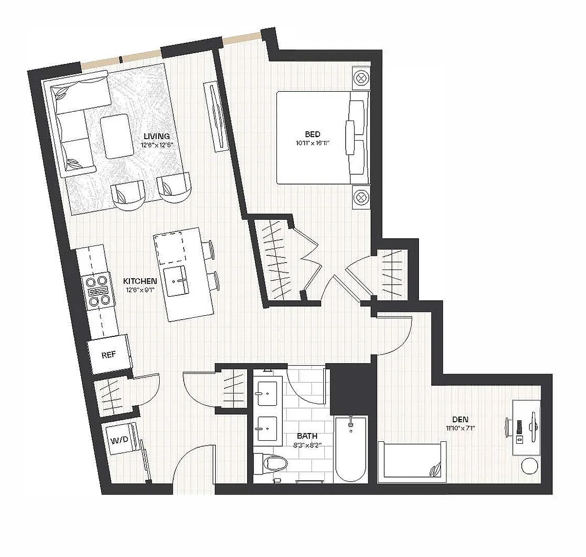 Floor plan 1BD3