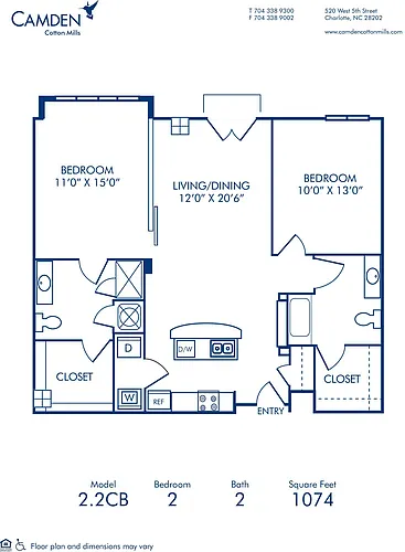 Floor plan 2.2CB