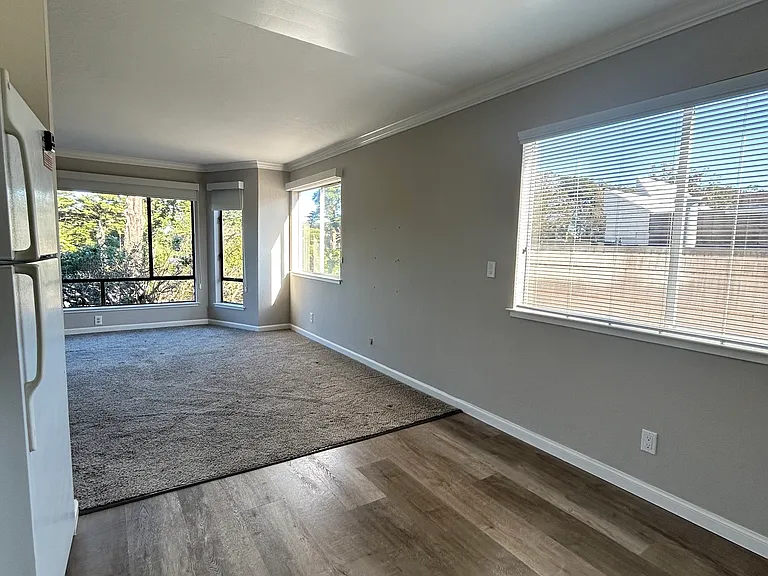 Open concept kitchen and living spaces