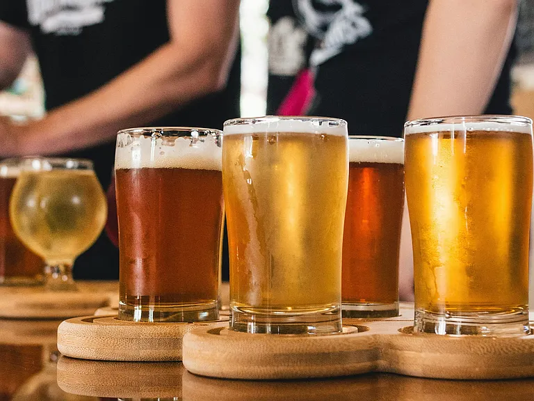 Local Beer Flight at Brewery Just Minutes from Pike Motorworks