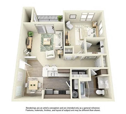 Floor plan 1B1J