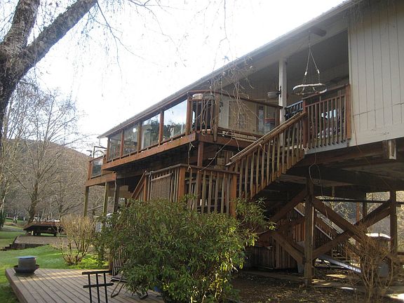 Deck on river side
