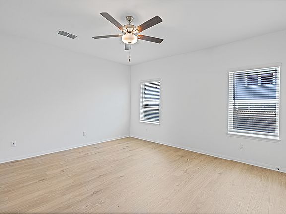 Luxury vinyl flooring are found throughout the first floor
