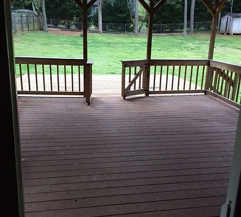 COVERED BACK PORCH