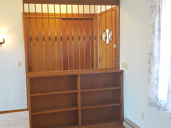 built-in bookcase living rm