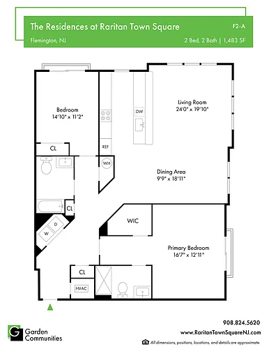 Floor plan $2.02/sq.ft. - F2-A