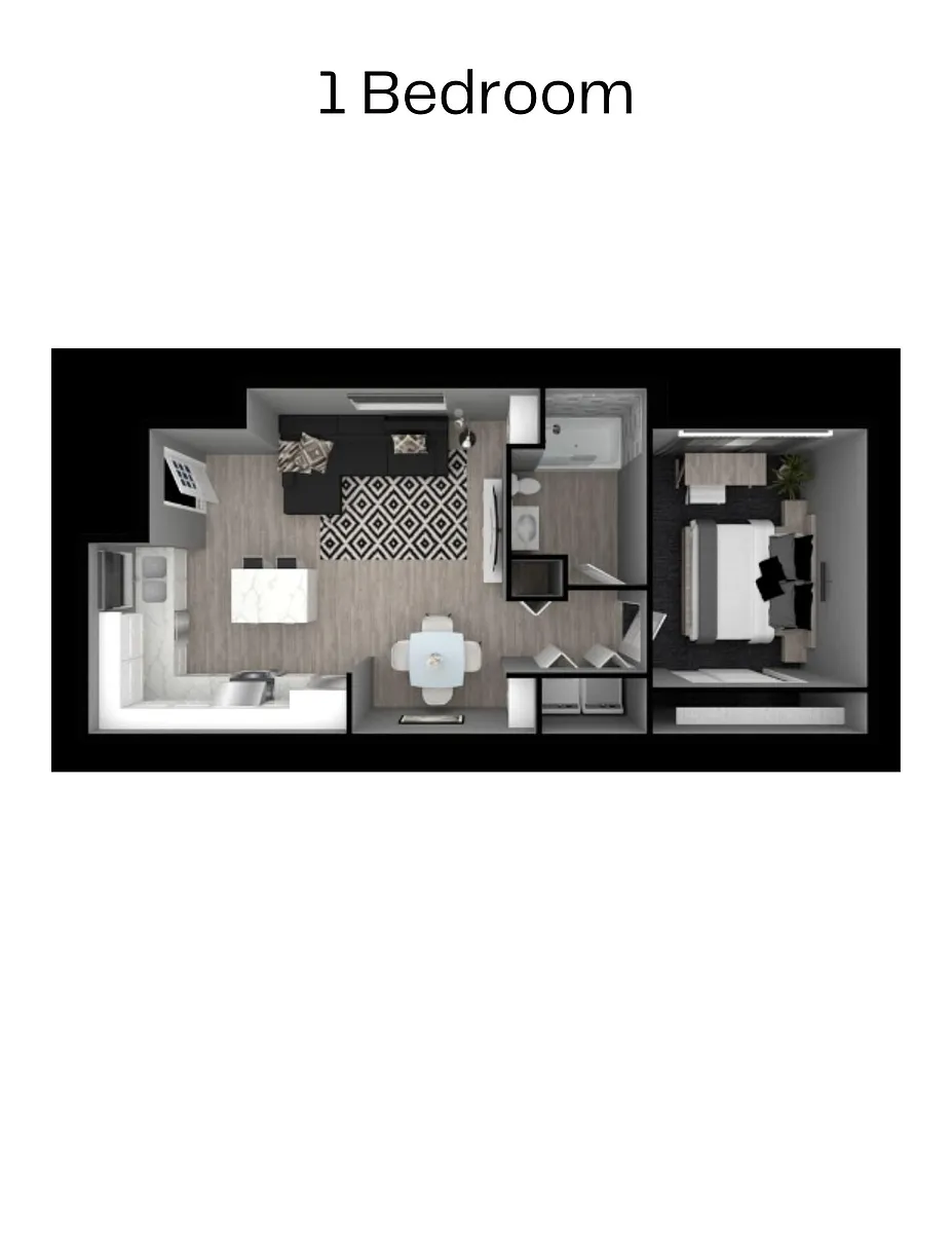 Floor plan 1 Bedroom