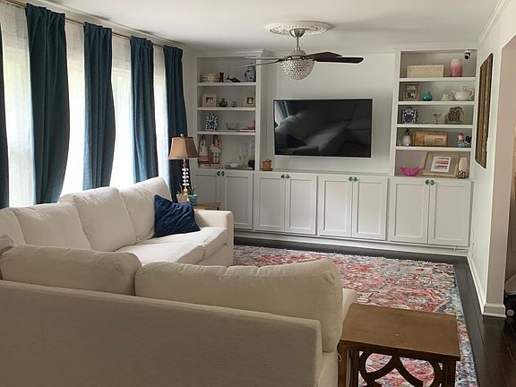 Large den with built ins