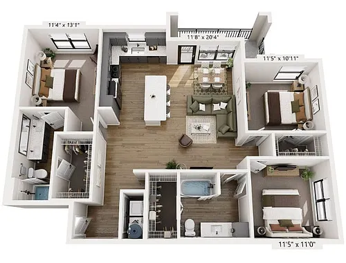 Floor plan C1