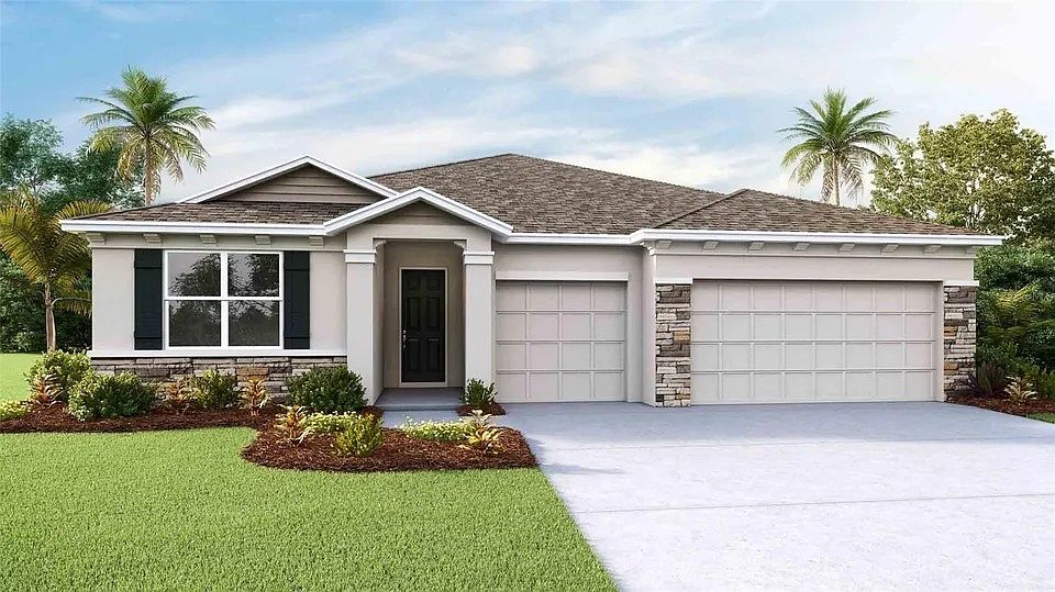 rendering of home with different elevation - one window on the bedroom not 2