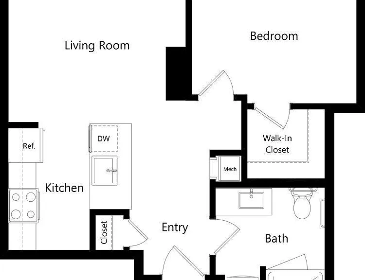 A1 floor plan The Waverly