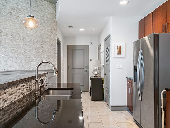 Sleek stainless appliances