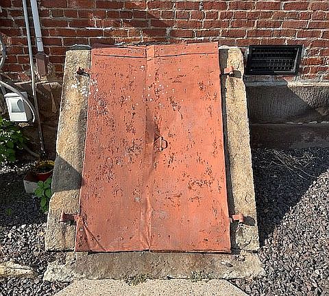 Cellar outside entrance