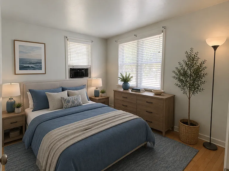 Virtually staged - bedroom 1