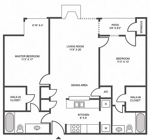 Floor plan 2B