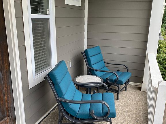 Brand new front porch furniture.