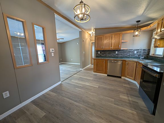 View of Kitchen from back door