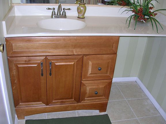 New vanities in both baths