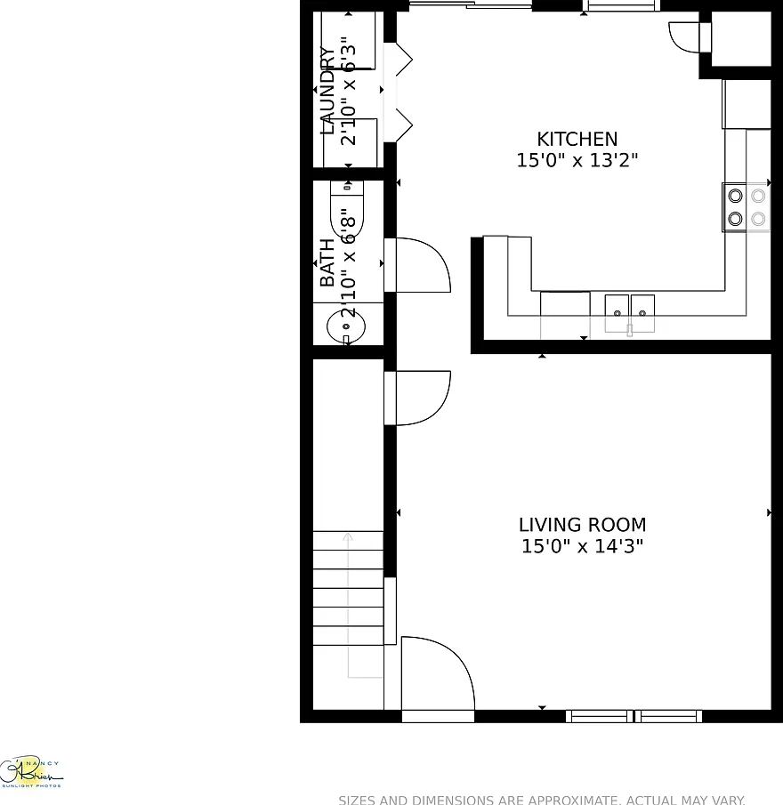 2 bed, 2.5 bath, 1200 sqft, $1,500 — Photo 3