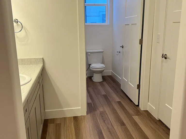 Master Bathroom with Separate toilet and tub/shower.