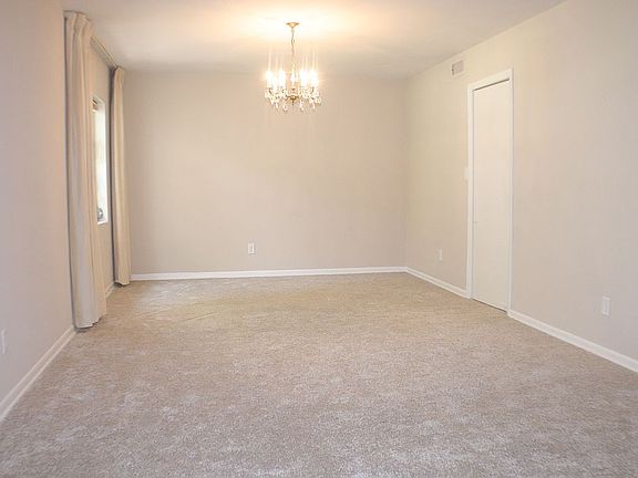 Open living/dining area