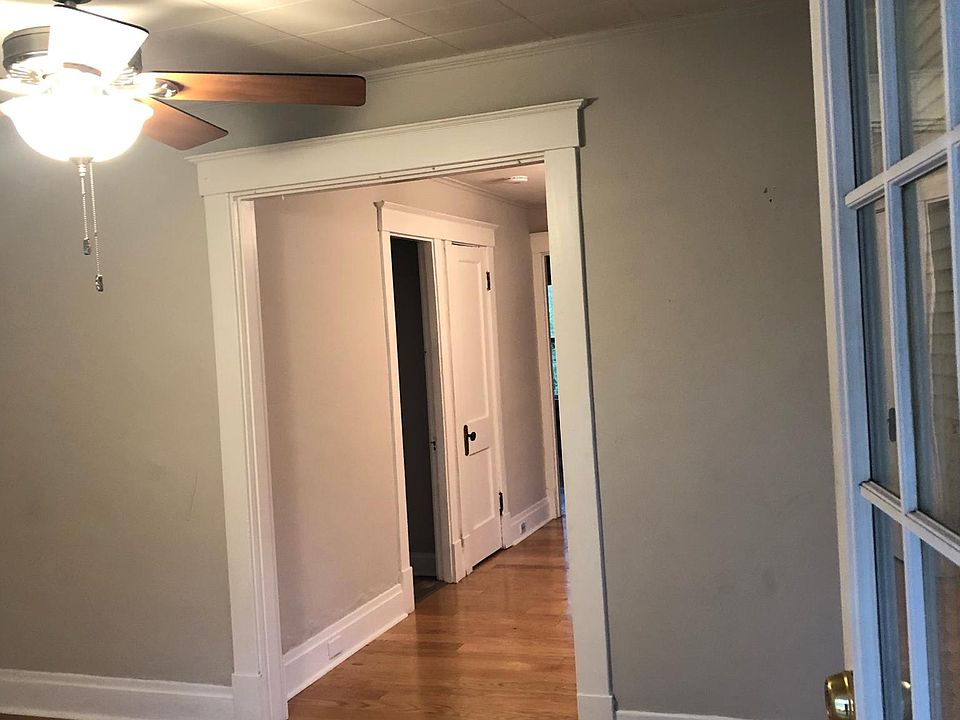 Front door opening into living room