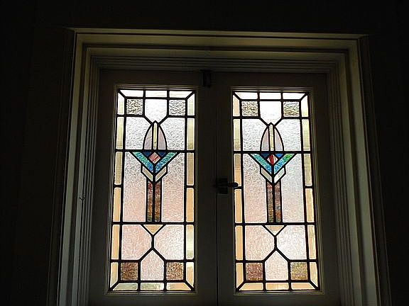 stained glass in living room