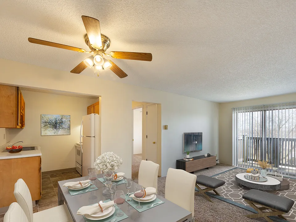 Staged living room