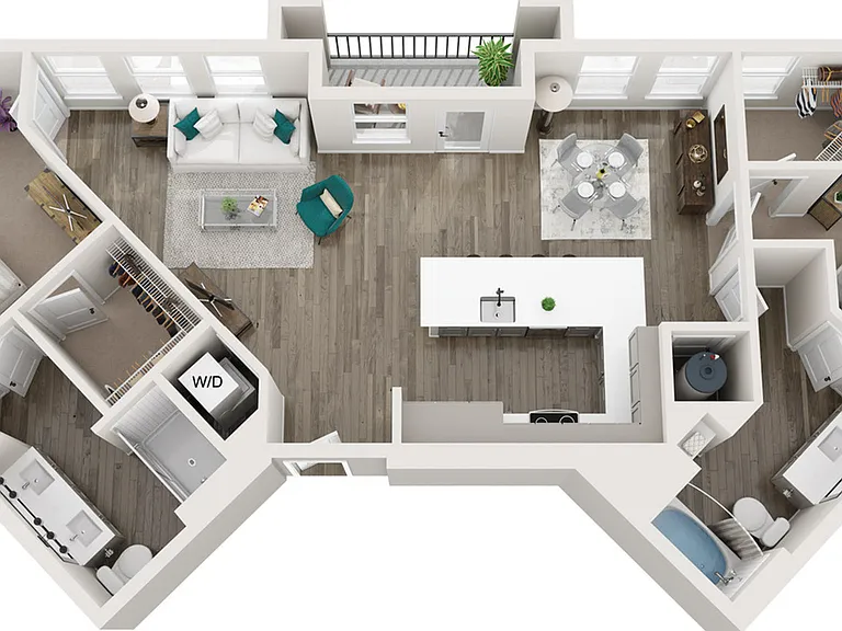Two Bedroom Two Bath Floor Plan Two Bedroom Two Bath Floor Plan