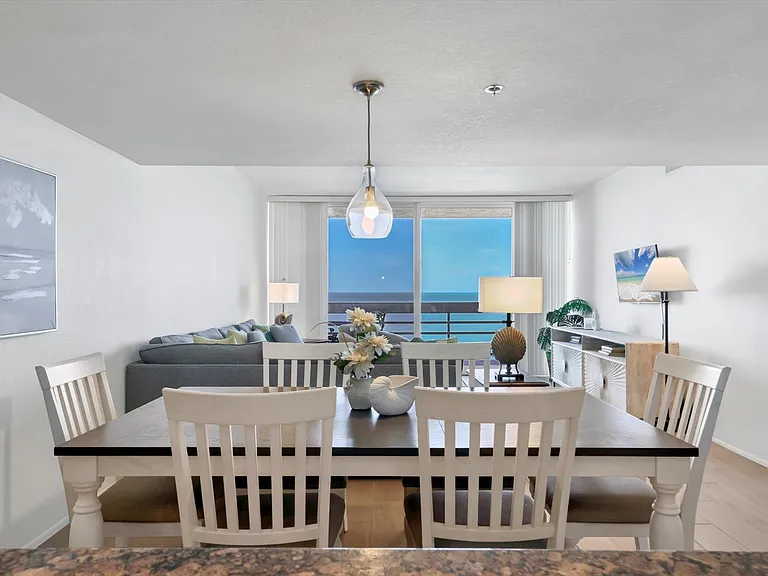 Gulf view from dining area