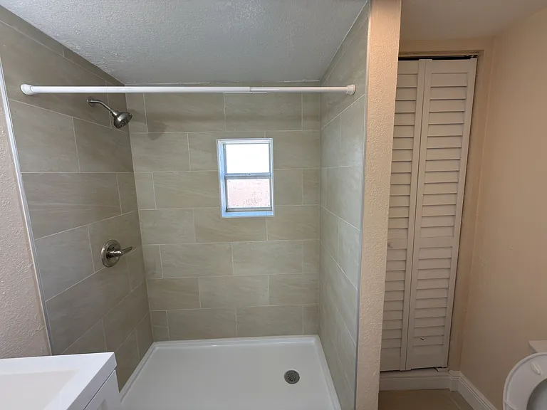 Bathroom with walk in shower