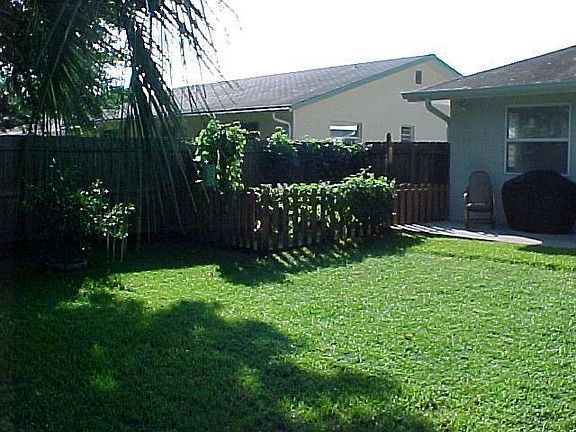 Back yard garden area