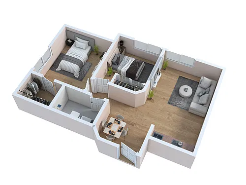 Floor plan 2 Bedroom
