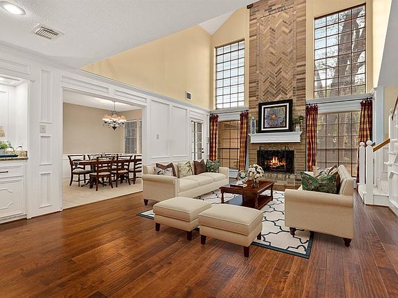 This virtually staged photo shows the options for how gorgeous the interior of your new home can be.