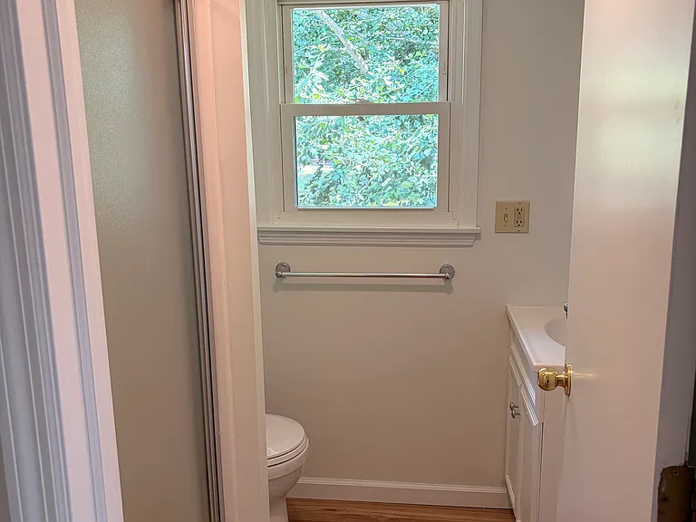 smaller bathroom with shower