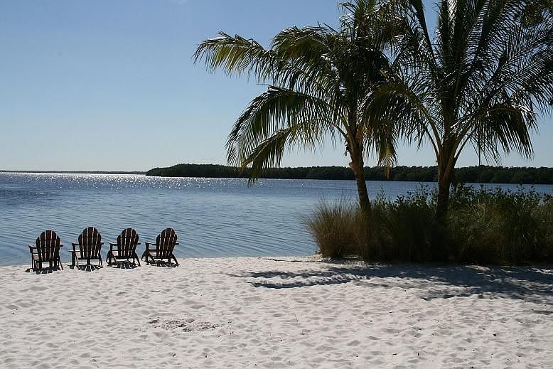 Private beach