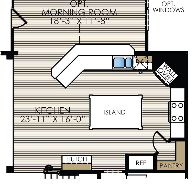Opt. Morning Room w/Opt. Gourmet Kitchen