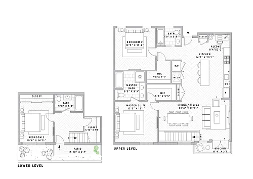 Floor plan TH4 Townhouse 3 Bed